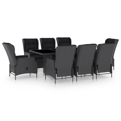 Outdoor Dining Set Dark Grey