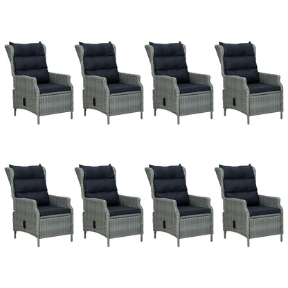 Outdoor Dining Set Light Grey