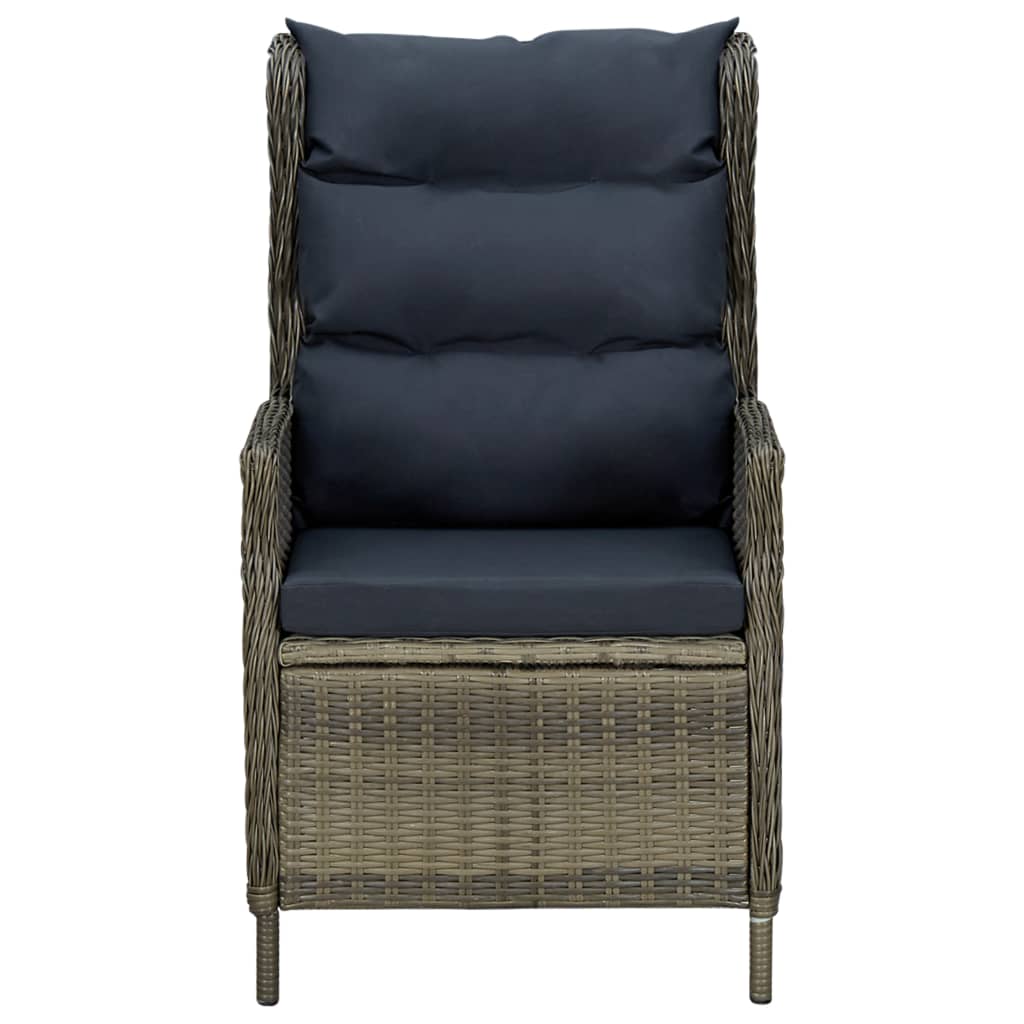 Patio Dining Set Set of 8 Brown, Black PE Rattan Large