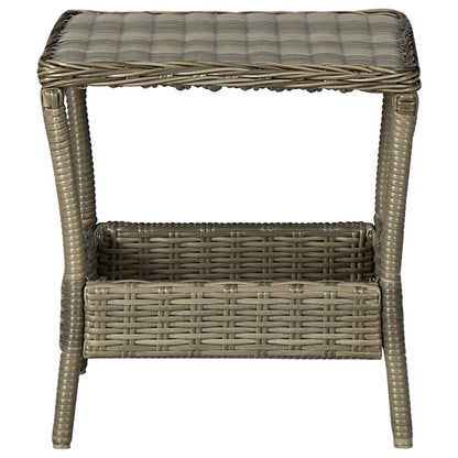 Garden Lounge Set Brown, Black