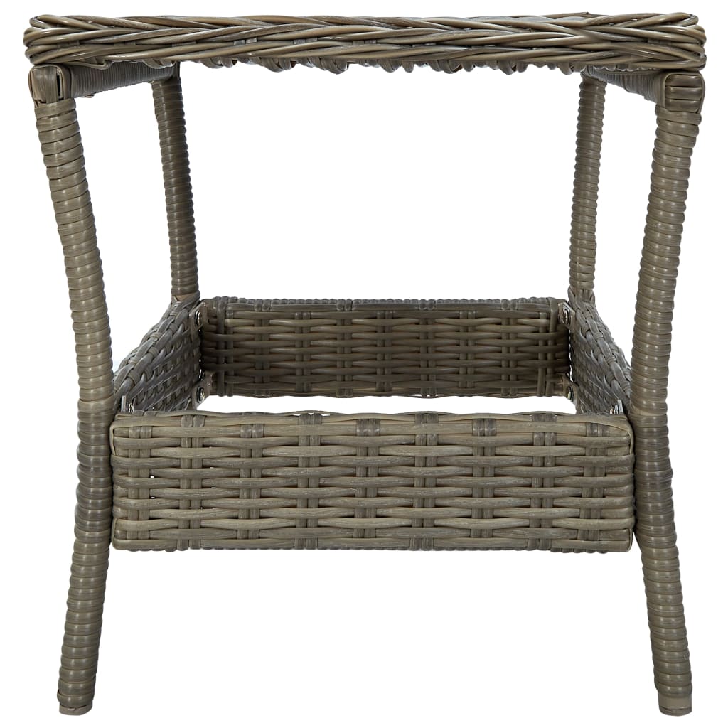 Garden Lounge Set Brown, Black