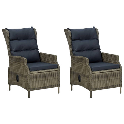 Garden Lounge Set Brown, Black