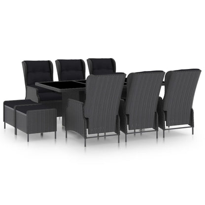 Outdoor Dining Set Dark Grey