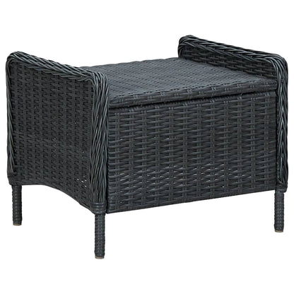 Outdoor Dining Set Dark Grey
