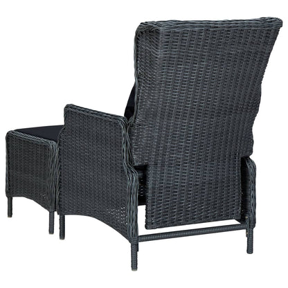 Outdoor Dining Set Dark Grey