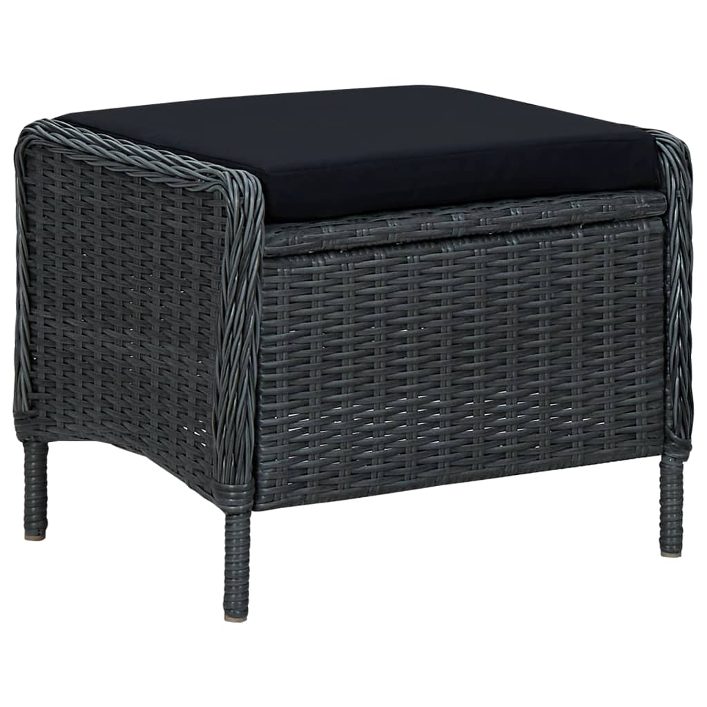 Outdoor Dining Set Dark Grey