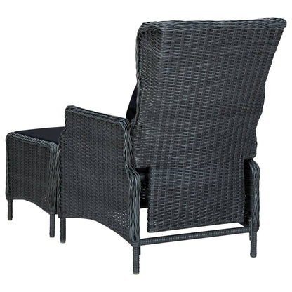 Outdoor Dining Set Dark Grey