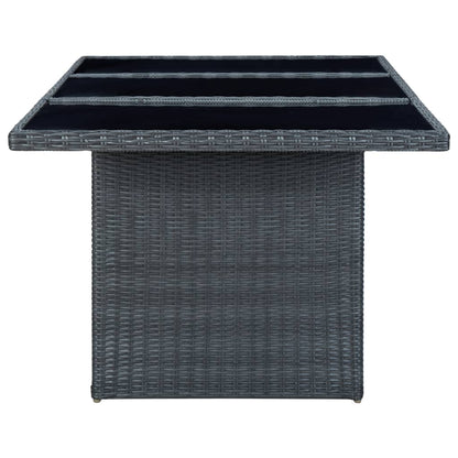 Outdoor Dining Set Dark Grey