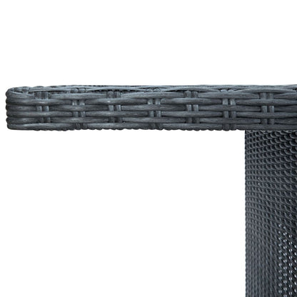 Outdoor Dining Set Dark Grey