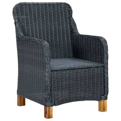 Outdoor Dining Set Dark Grey