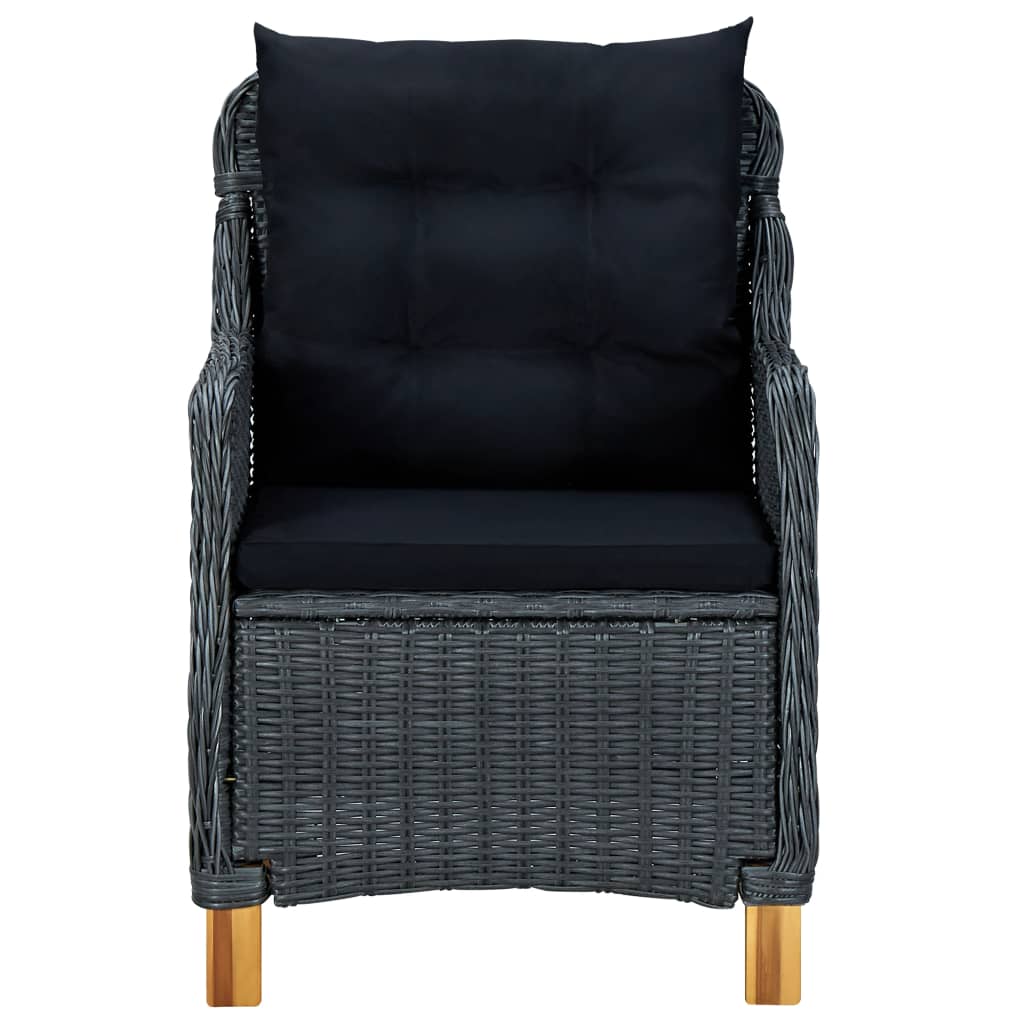 Outdoor Dining Set Dark Grey