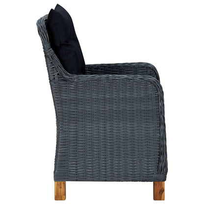 Outdoor Dining Set Dark Grey