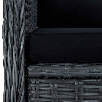 Outdoor Dining Set Dark Grey