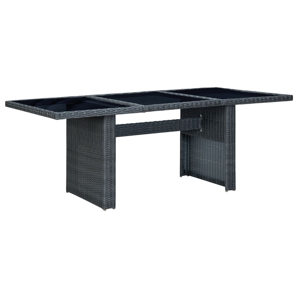Outdoor Dining Set Dark Grey