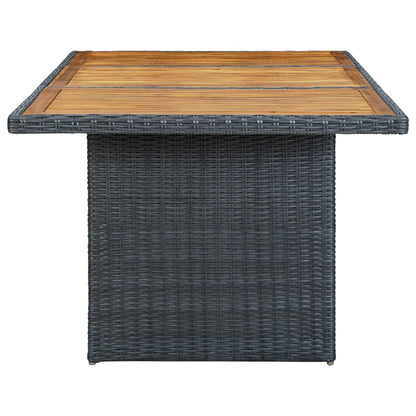 Outdoor Dining Set Dark Grey