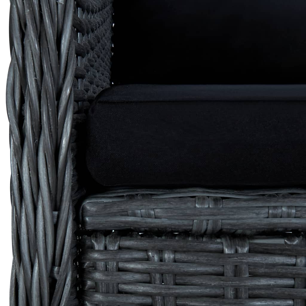Outdoor Dining Set Dark Grey