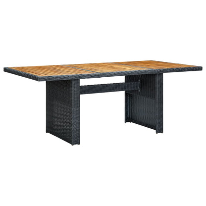 Outdoor Dining Set Dark Grey