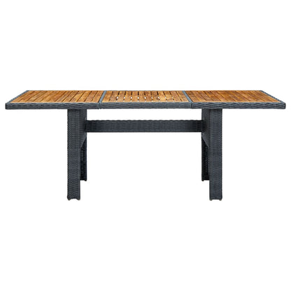 Outdoor Dining Set Dark Grey