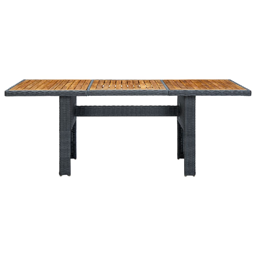 Outdoor Dining Set Dark Grey