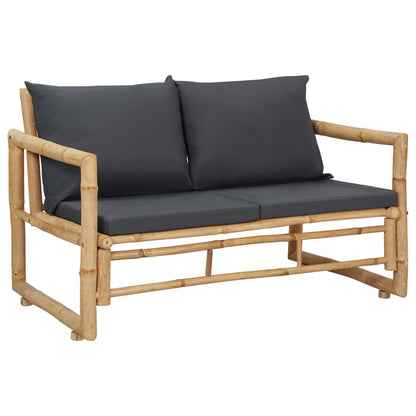 Garden Lounge Set Dark gray Bamboo Standard Seats Many