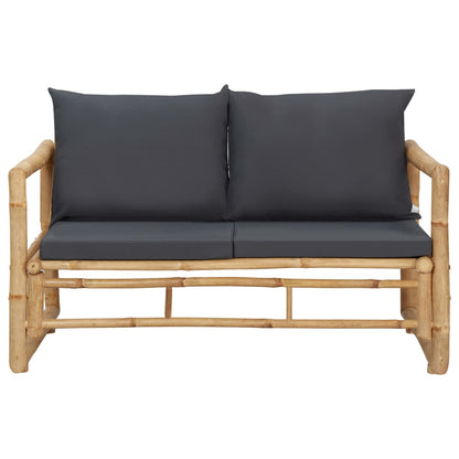 Garden Lounge Set Dark gray Bamboo Standard Seats Many