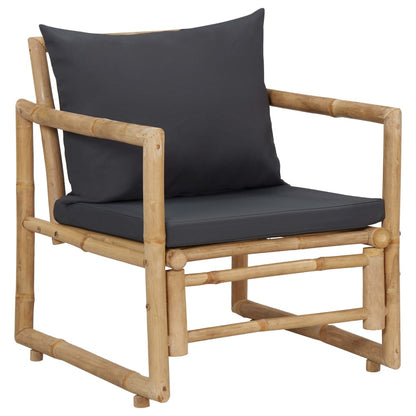 Garden Lounge Set Dark gray Bamboo Standard Seats Many