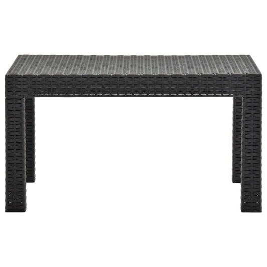 Garden Table Anthracite Polypropylene Medium Lightweight