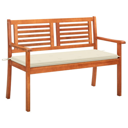 Bench Brown Solid eucalyptus wood 47.2 in Ergonomic Bench