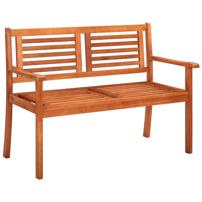 Bench Brown Solid eucalyptus wood 47.2 in Ergonomic Bench