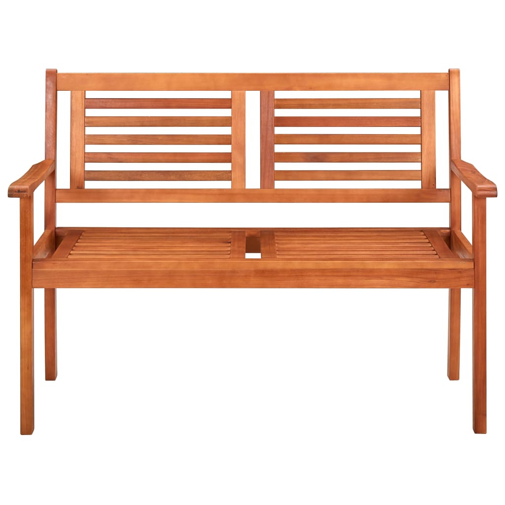 Bench Brown Solid eucalyptus wood 47.2 in Ergonomic Bench
