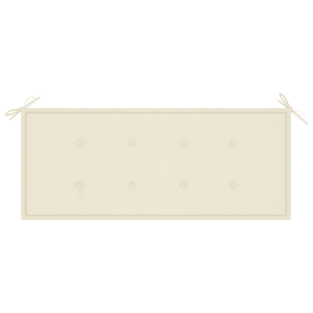 Bench Brown Solid eucalyptus wood 47.2 in Ergonomic Bench