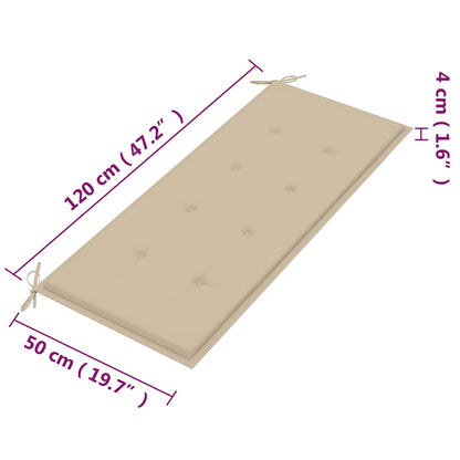 Bench Eucalyptus wood Solid eucalyptus wood 47.2 in Ergonomic