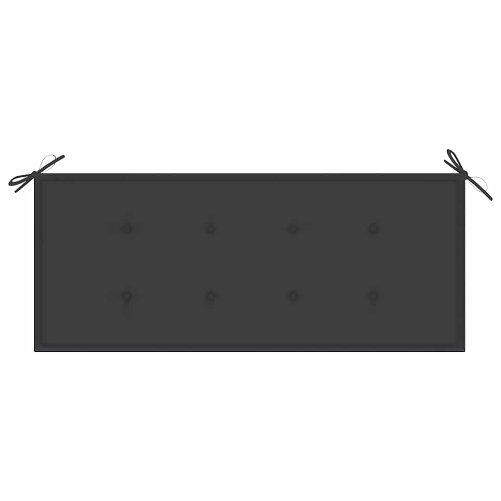 Bench Grey Solid eucalyptus wood, Polyester 47.2 in Durable
