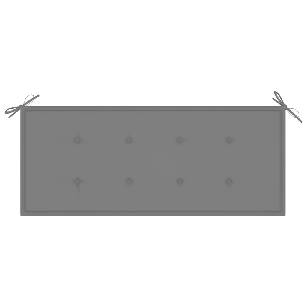 Bench Grey Eucalyptus wood Medium Ergonomic Garden Bench