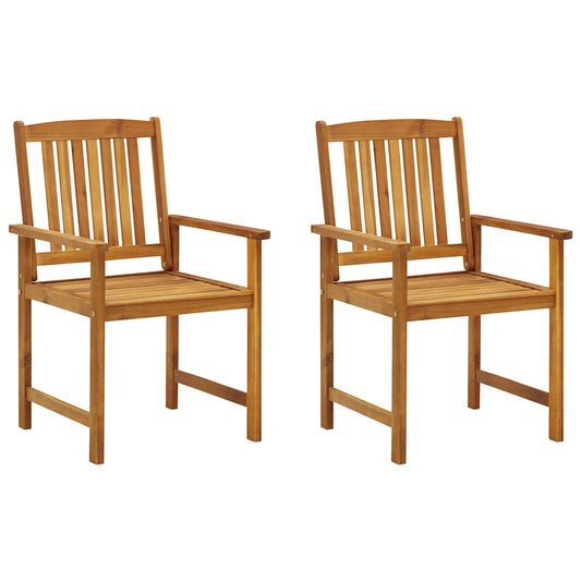 Garden Chair Set of 2 Anthracite