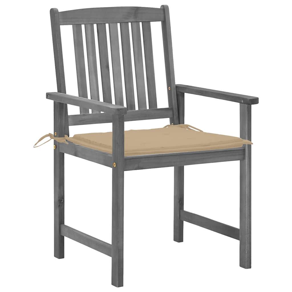 Garden Chair Set of 2 Grey