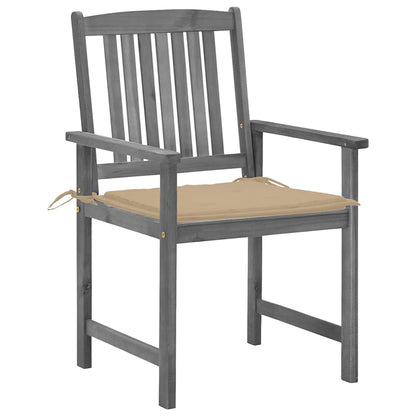 Garden Chair Set of 2 Grey
