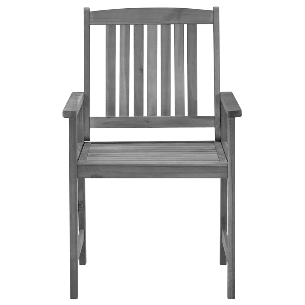 Garden Chair Set of 2 Grey