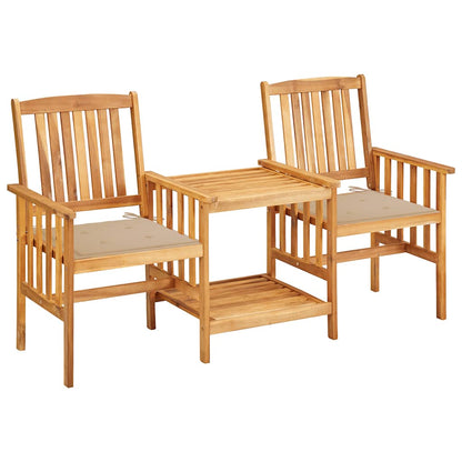 Bistro Set Natural wood Solid acacia wood Standard Durable