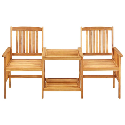 Bistro Set Natural wood Solid acacia wood Standard Durable