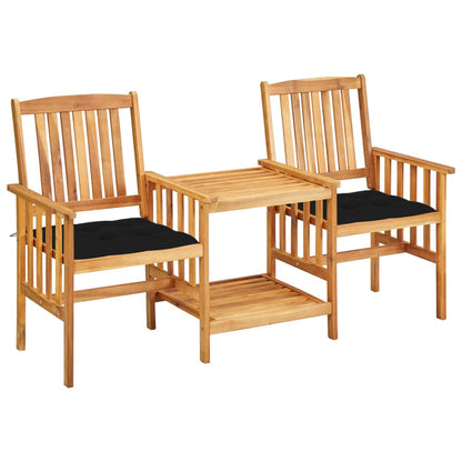 Patio Bistro Set Wooden brown Solid acacia wood Standard Durable
