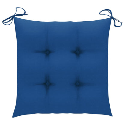 Patio Bistro Set Royal blue cushions