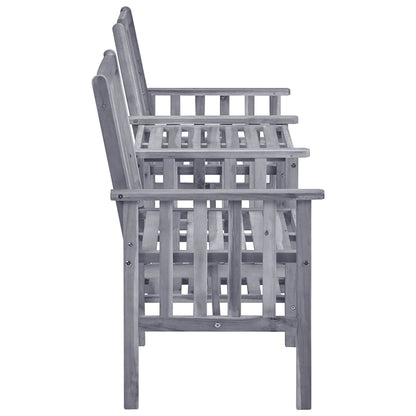 Garden Chair With Tea Table Grey