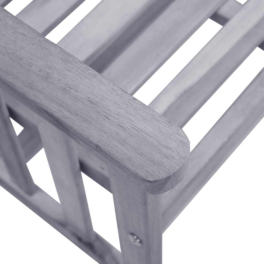 Garden Chair With Tea Table Grey