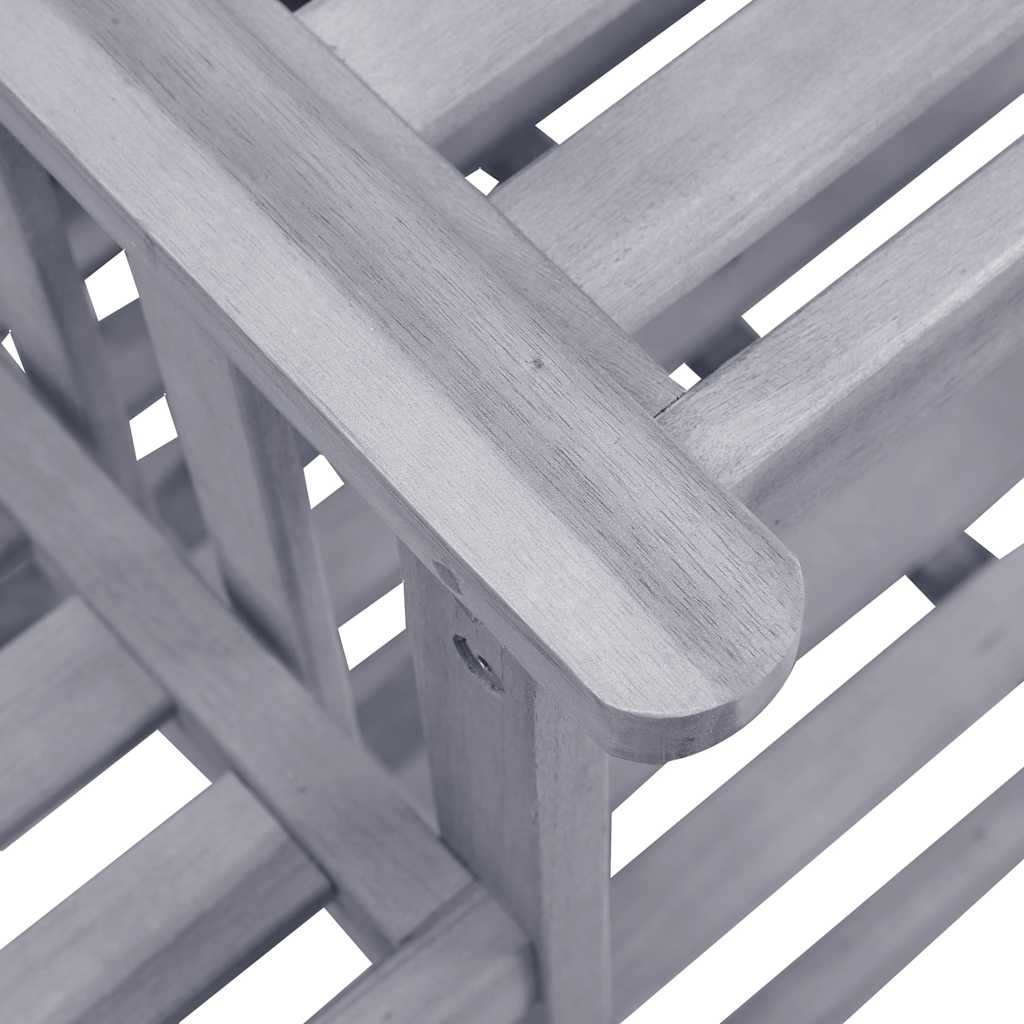 Garden Chair With Tea Table Grey