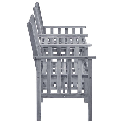 Patio Chair With Tea Table Gray