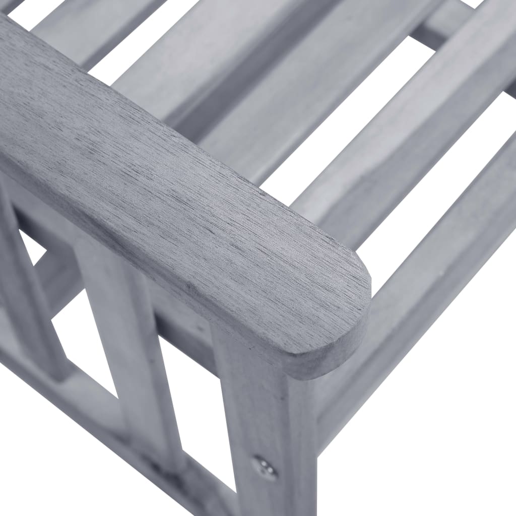 Patio Chair With Tea Table Gray