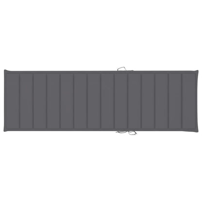 Sunlounger Gray Solid Acacia wood with gray wash finish Large