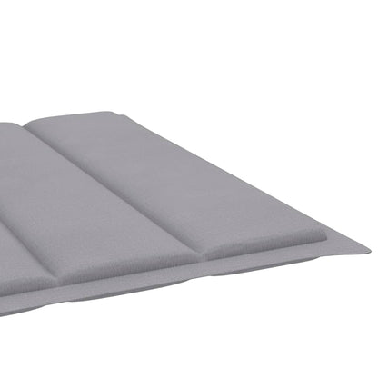Sunlounger Grey Solid Acacia wood Large Adjustable Armrests