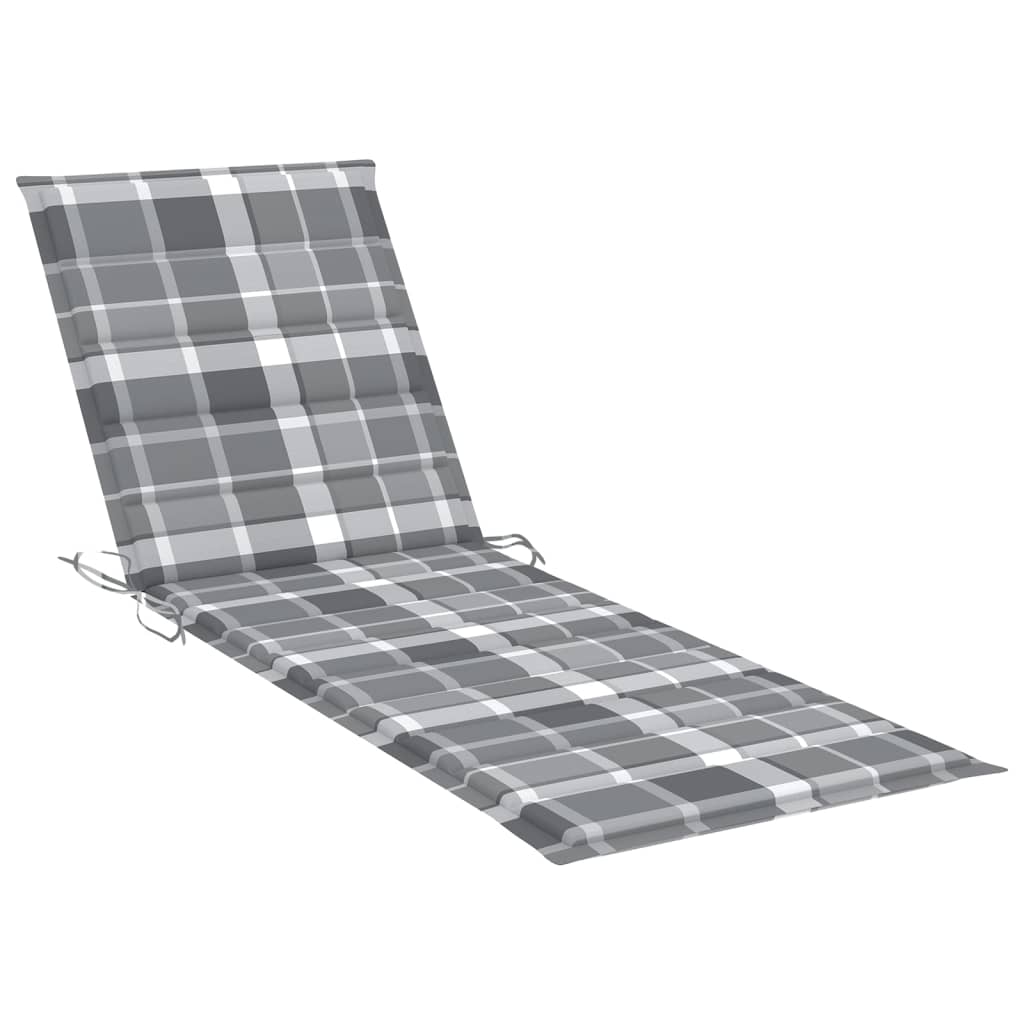 Sunlounger Wood Brown Solid acacia wood Standard